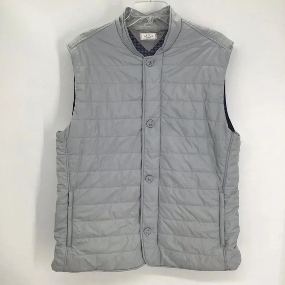 Adi Pure by Adidas Men’s Golf Quilted Lined Vest Grey /Plaid Warm Size Large - Picture 1 of 14